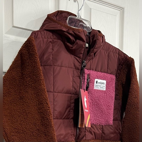 Cotopaxi Women's Medium Trico Hybrid Jacket Rusty Rust NWT Hood High-Pile Fleece - Picture 10 of 15